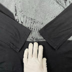 BLACK BARRETT BY Neil Barrett / VネックグラフィックTEE 長袖 SIZE:3
