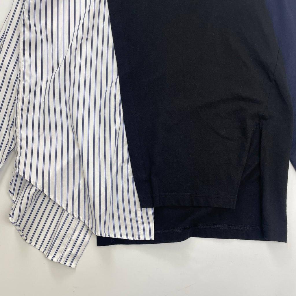nagonstans ナゴンスタンス / アシンメトリーミックスプルオーバー 参考定価：24,000程度 SIZE：M