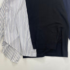 nagonstans ナゴンスタンス / アシンメトリーミックスプルオーバー 参考定価：24,000程度 SIZE：M