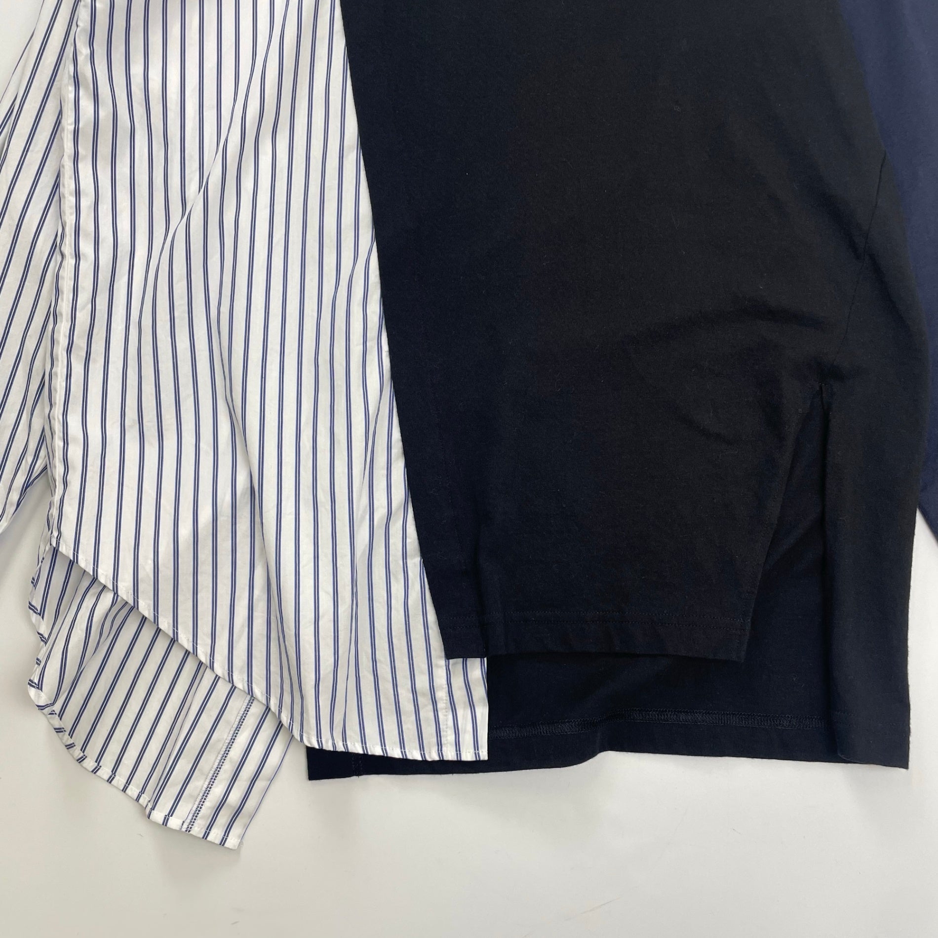 nagonstans ナゴンスタンス / アシンメトリーミックスプルオーバー 参考定価：24,000程度 SIZE：M