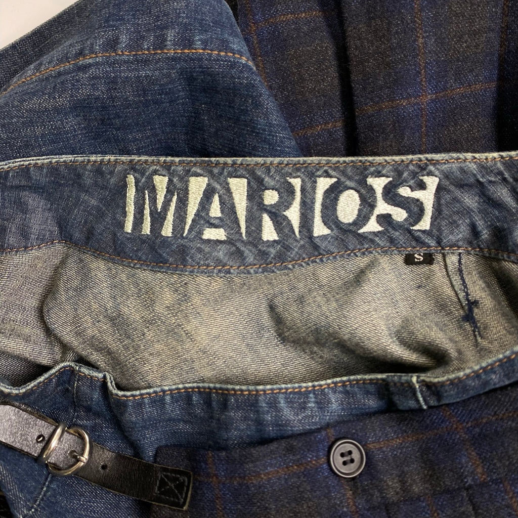 MARIOS マリオス / 変形 ラップスカート デニムレイヤード SIZE：S