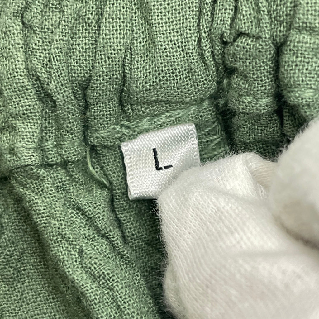 ヂェン先生の日常着 / ワイドイージーパンツ グリーン 参考定価：13,000程度 SIZE：L