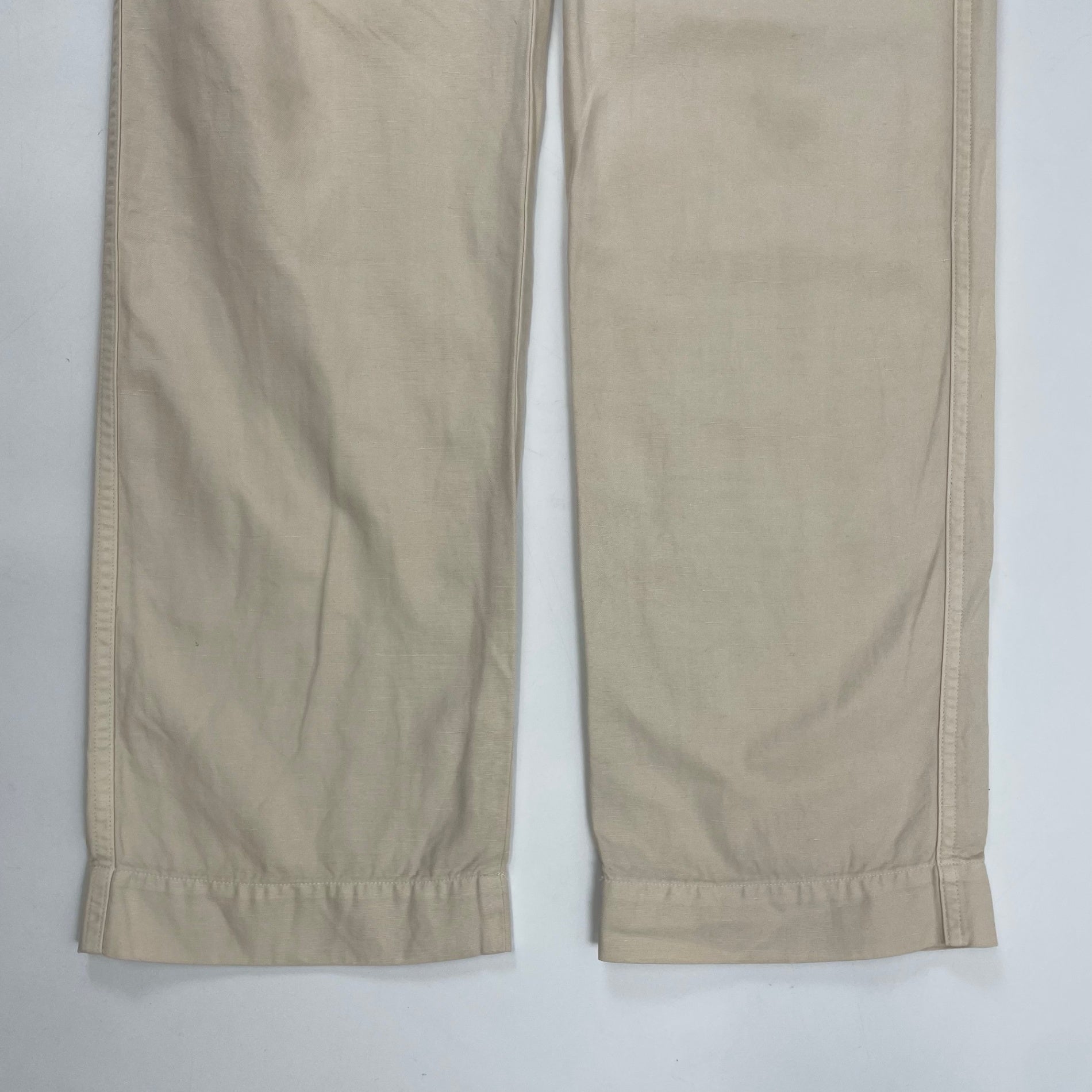 MHL. / シンチバック コットンリネンパンツ 参考定価：28,000程度 SIZE:S
