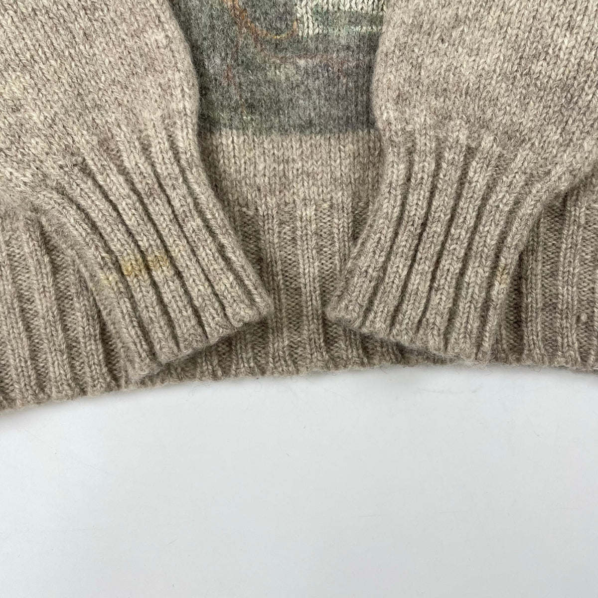 POLO COUNTRY / VINTAGE ルアーマンプリントニット 当時物 SIZE:L