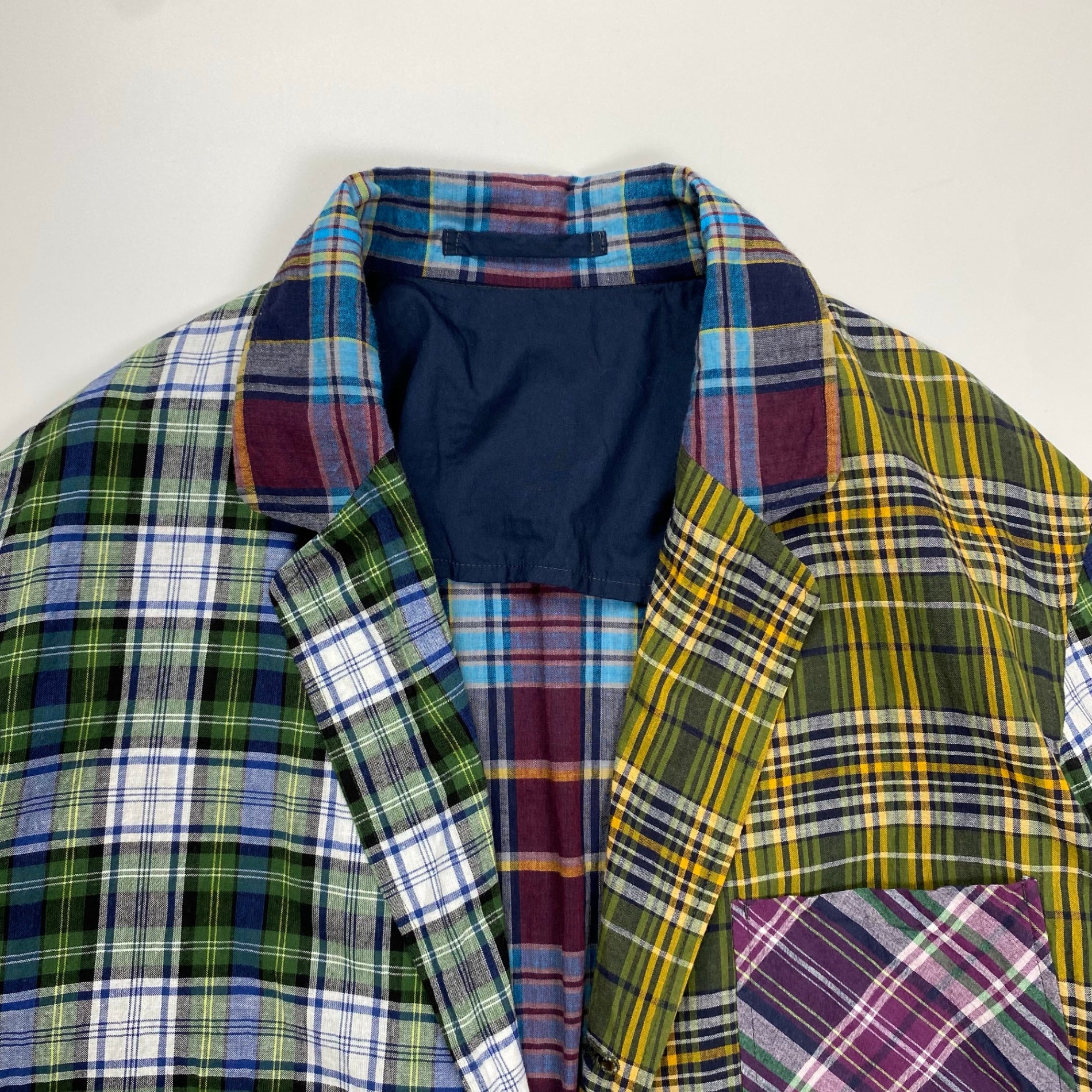 BEAMS PLUS × Jizi / MADRAS Cuff Jacket コラボ マドラスチェック クレイジーパターン ジャケット 参考定価：63,000+tax SIZE：L