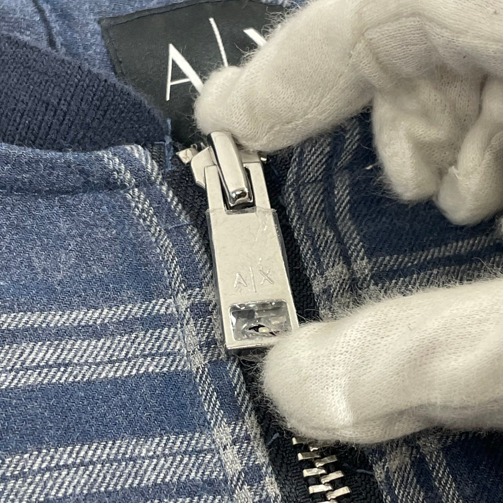 ARMANI EXCHANGE アルマーニ エクスチェンジ / ジップアップシャツジャケット SIZE:M