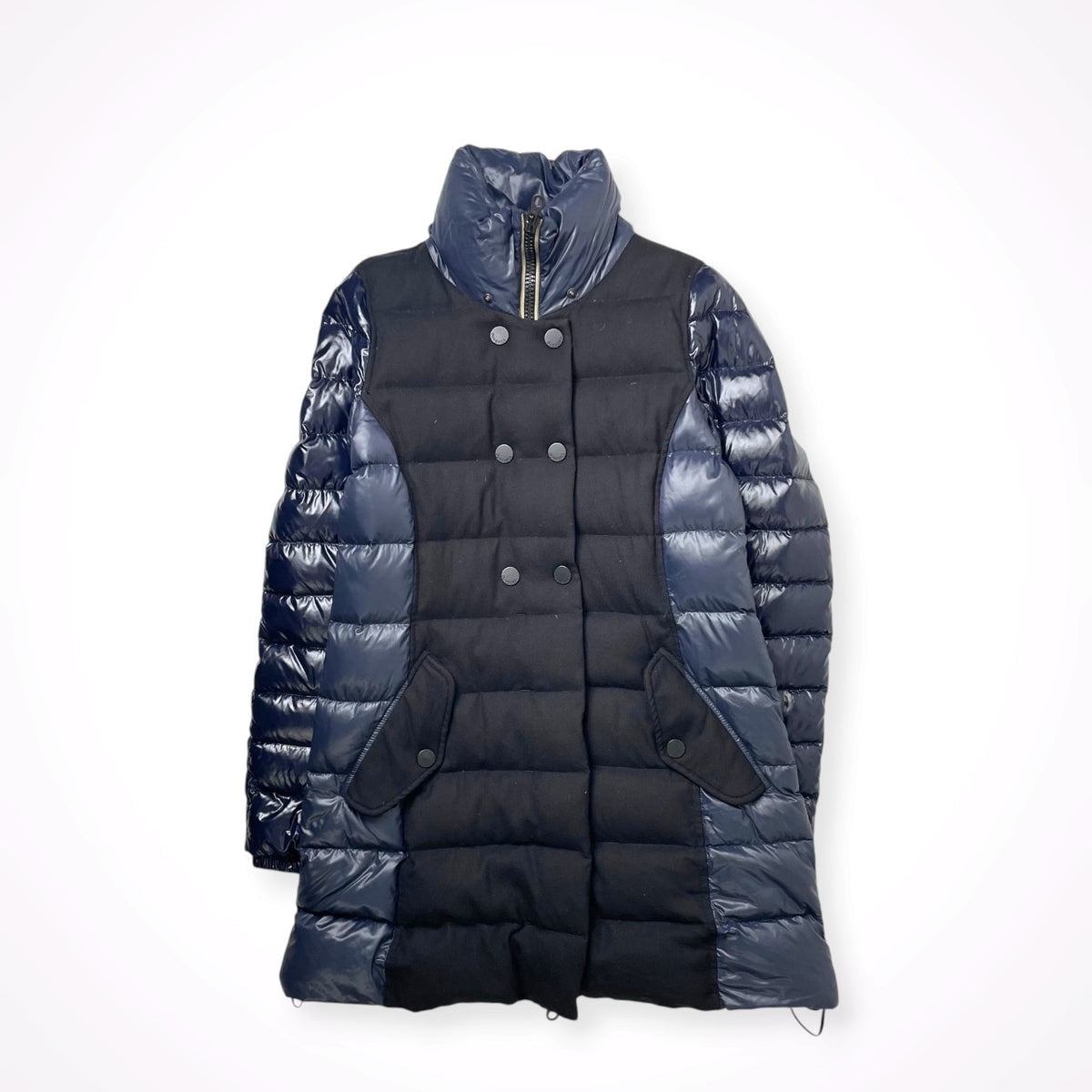 DUVETICA / ウールカシミヤMIX切替ダウンコート 参考定価：120,000程度 SIZE:44