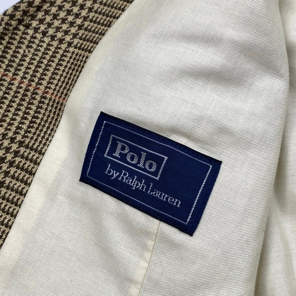 【HARITAGE ICON】 Polo by Ralph Lauren ポロ バイ ラルフローレン / リネン100％ ツイードベスト ジレ 参考定価：70,000程度 SIZE：36S