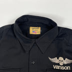 vanson / スカルミリタリーシャツ 未使用品 SIZE:L