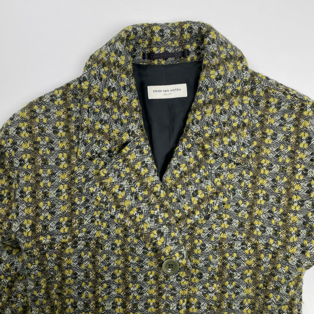 DRIES VAN NOTEN ドリスヴァンノッテン / ファンシーツイードジャケット 参考定価：200,000程度 SIZE：38