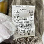 M.&KYOKO / Vネックニットチュニック 参考定価：30,000程度 SIZE:2