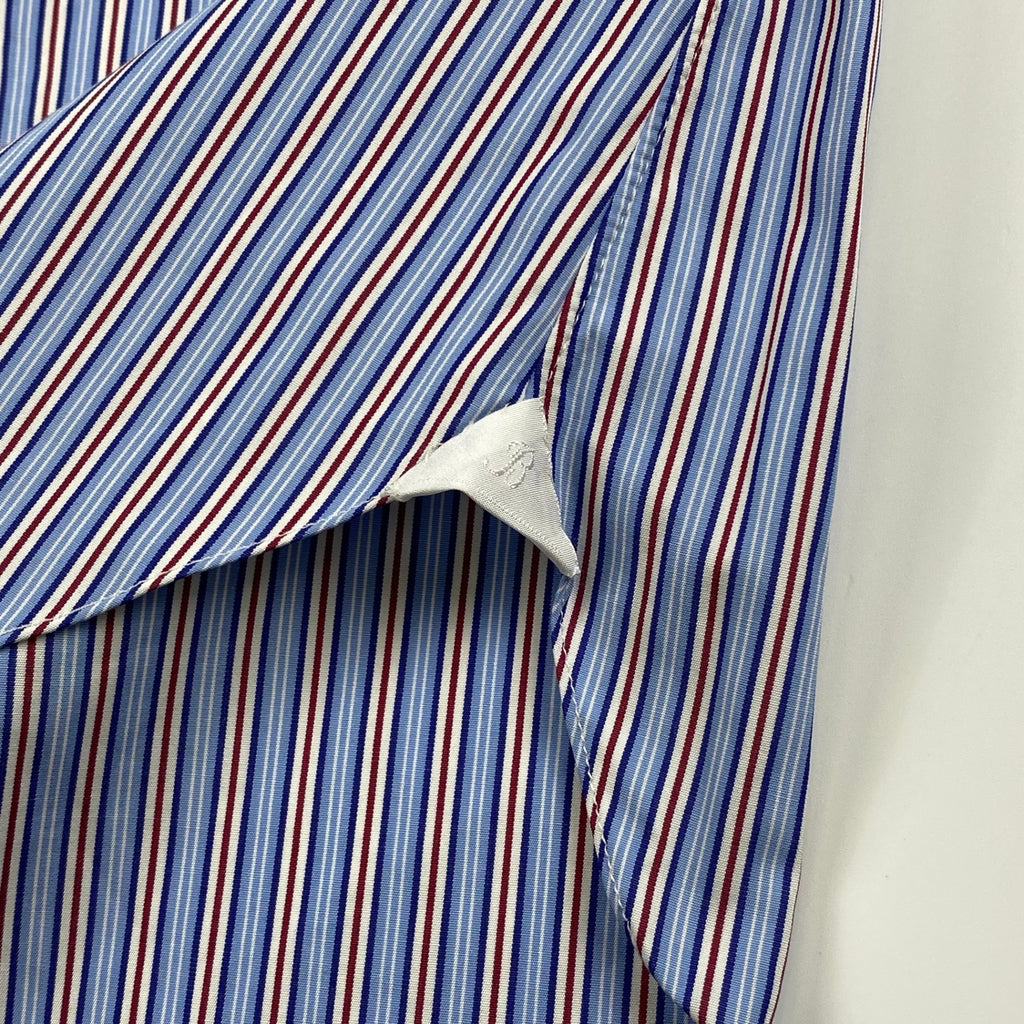 BARBA バルバ / ストライプ ドレスシャツ SIZE:39 15 1/2
