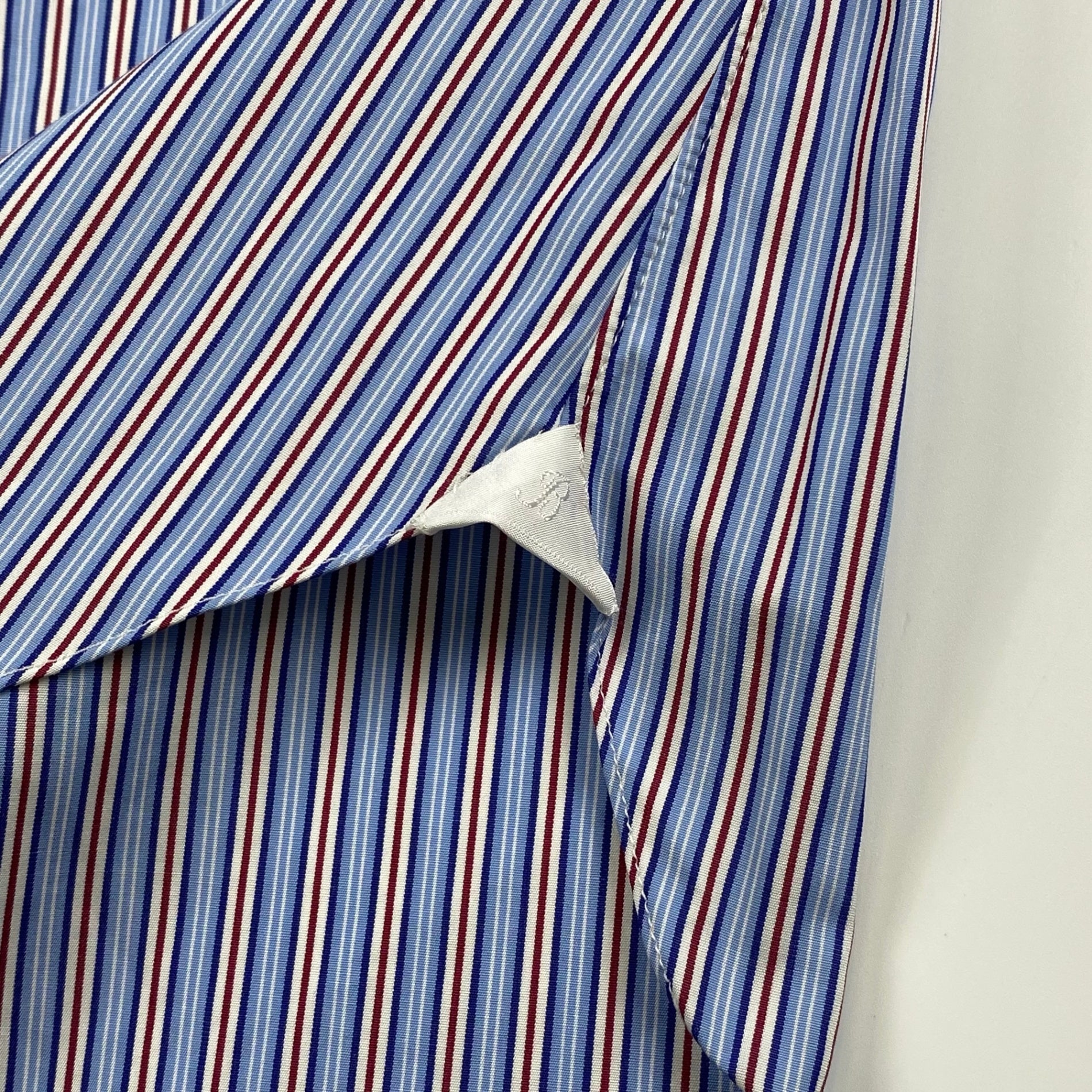 BARBA バルバ / ストライプ ドレスシャツ SIZE:39 15 1/2