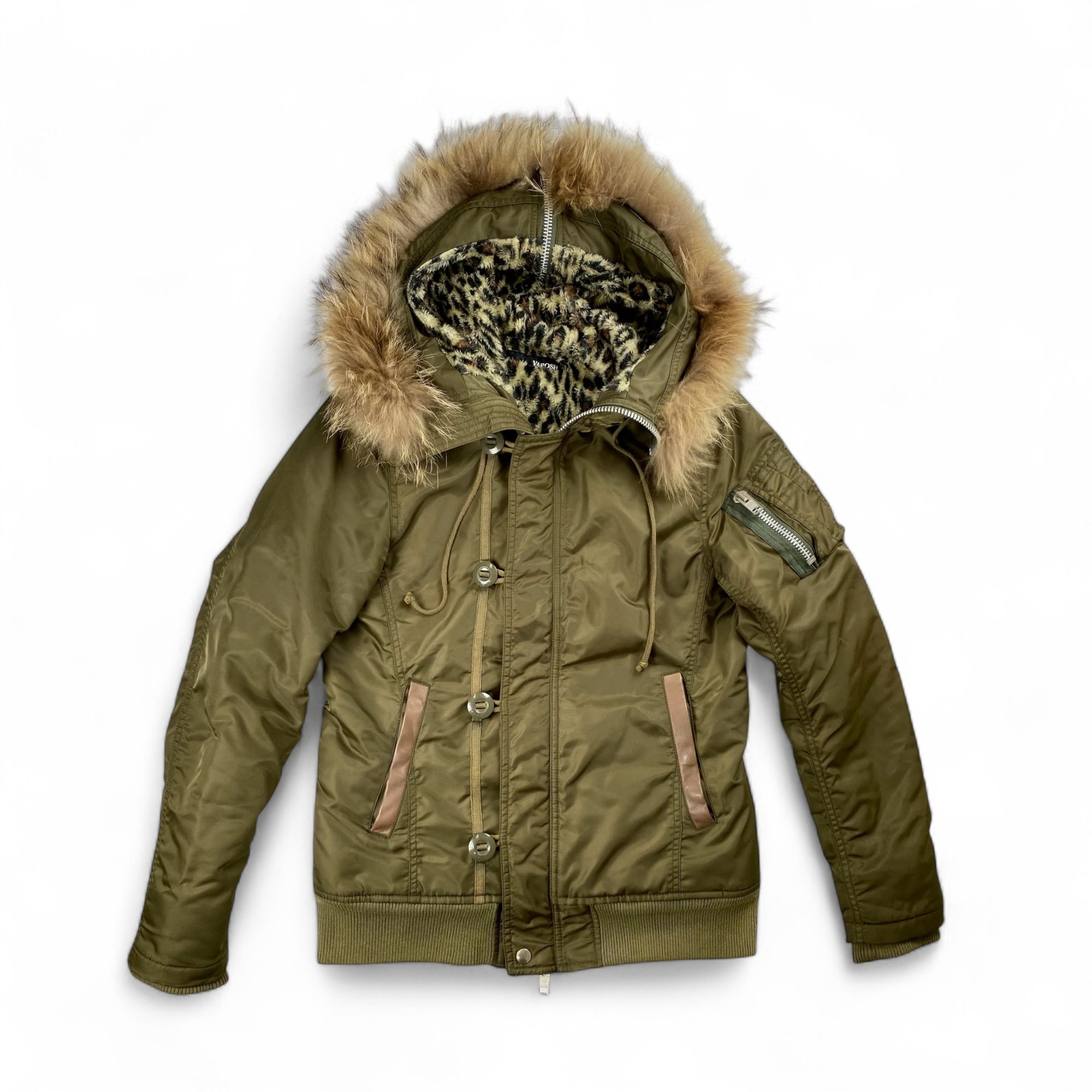 【00's～ ネオグランジ】 VAROSH ヴァロッシュ / N-2Bタイプ ヒョウ柄 ミリタリージャケット SIZE：M