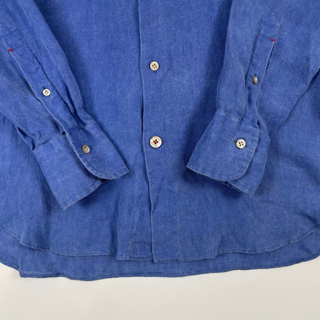 MAZZARELLI / リネンハンドフィニッシュシャツ 参考定価：40,000程度 SIZE:40