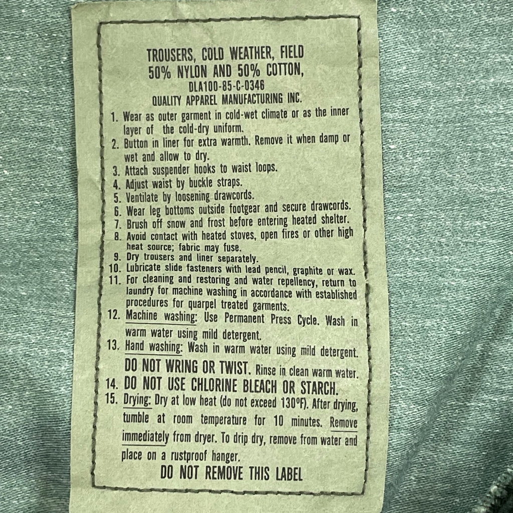 VINTAGE / 85年製 M-65トラウザーズ SIZE:MEDIUM-REGULAR