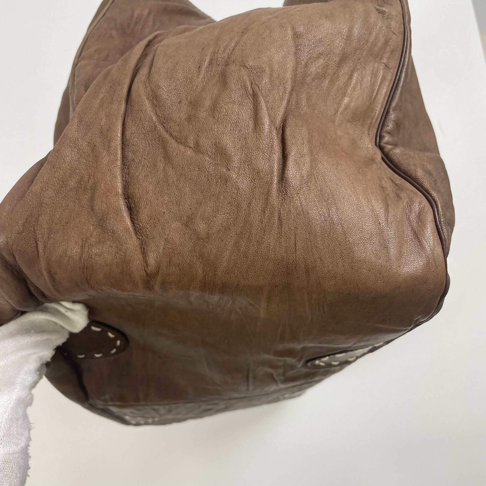 ERMANNO SCERVINO / レザーボストンハンドバッグ 参考定価：350,000程度