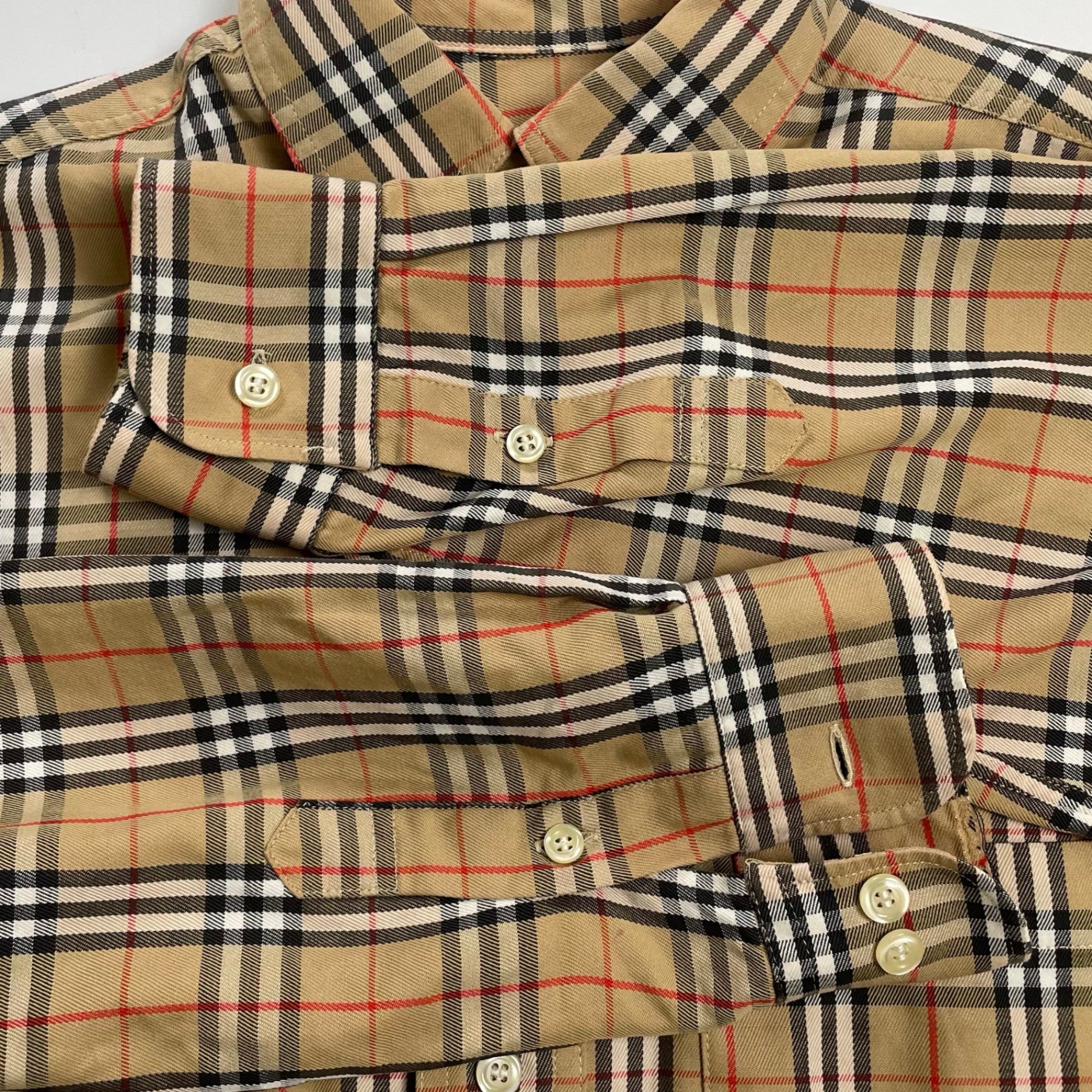 Burberrys バーバリーズ / 英国製 ボタンダウン ノヴァチェックシャツ SIZE：M