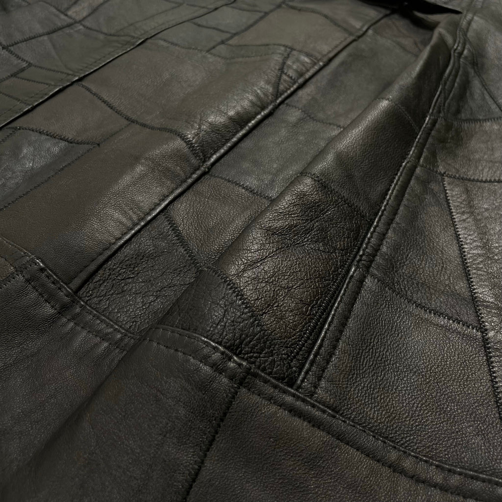 VINTAGE ヴィンテージ / ヴィンテージ パッチワークレザーベスト SIZE：XXXL