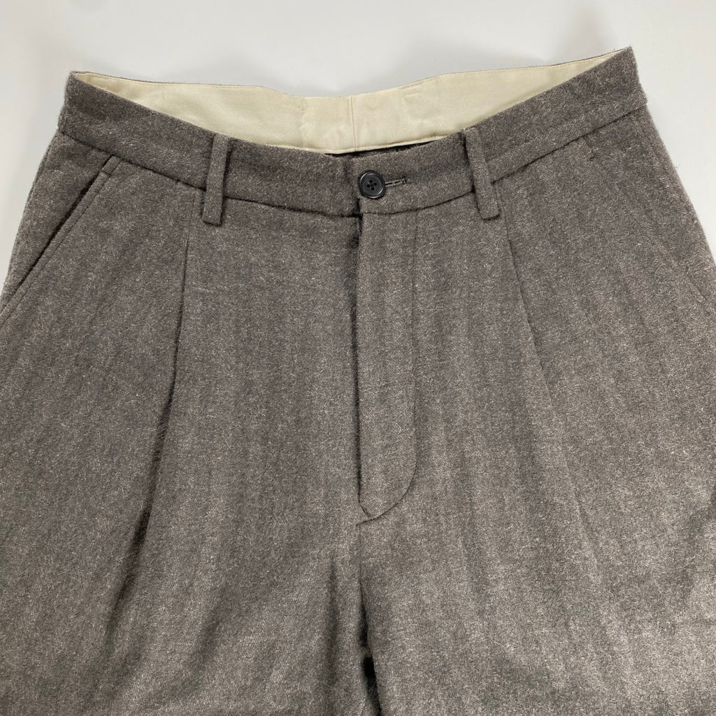 URU ウル / ウールリネンスラックス ハイドストライプ 16FUP09 参考定価：28,000+tax