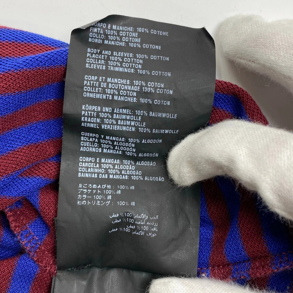 PRADA プラダ / ボーダー ポロシャツ 三角ロゴプレート ユニセックス UJM730 SIZE:XS