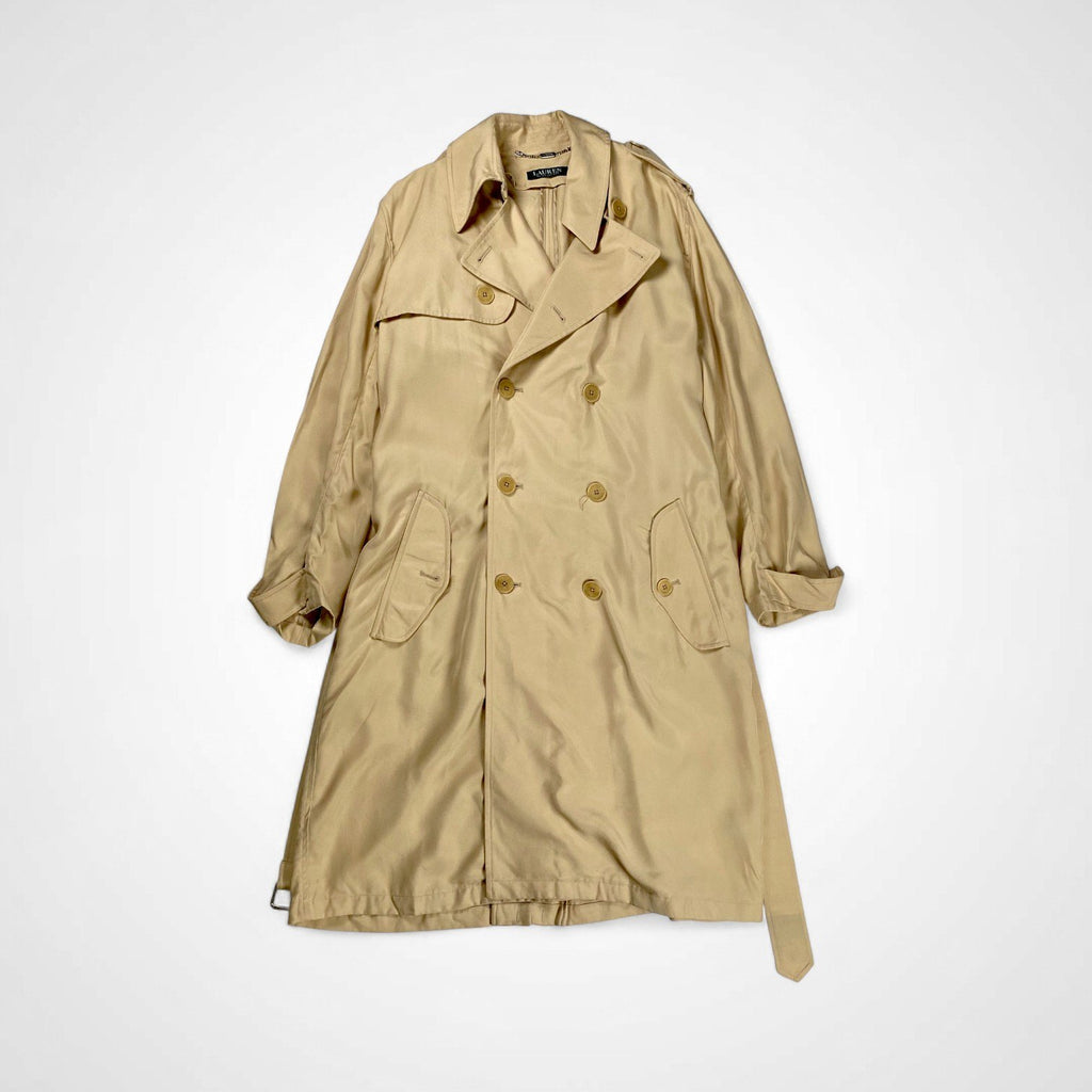 LAUREN RALPH LAUREN ローレンラルフローレン / ベルテッドトレンチコート 仕付け糸付 参考定価：50,000程度 SIZE：M