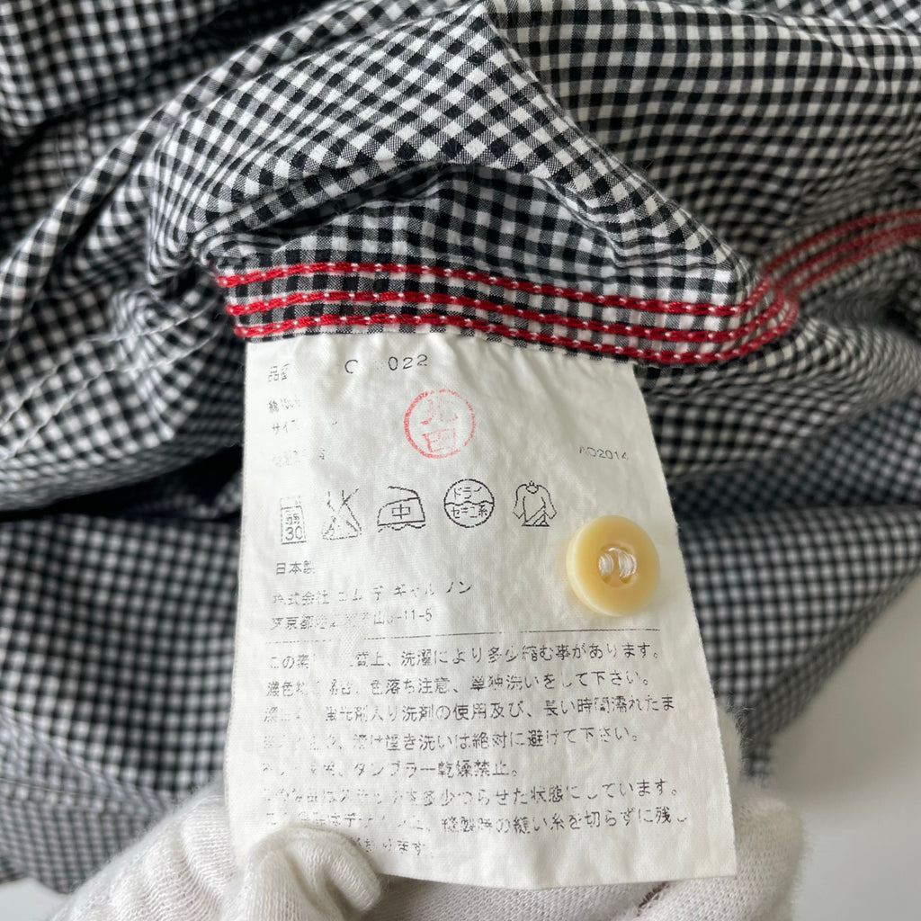COMME des GARCONS HOMME / 15SS ギンガムワークシャツ 空環仕上げ SIZE:S