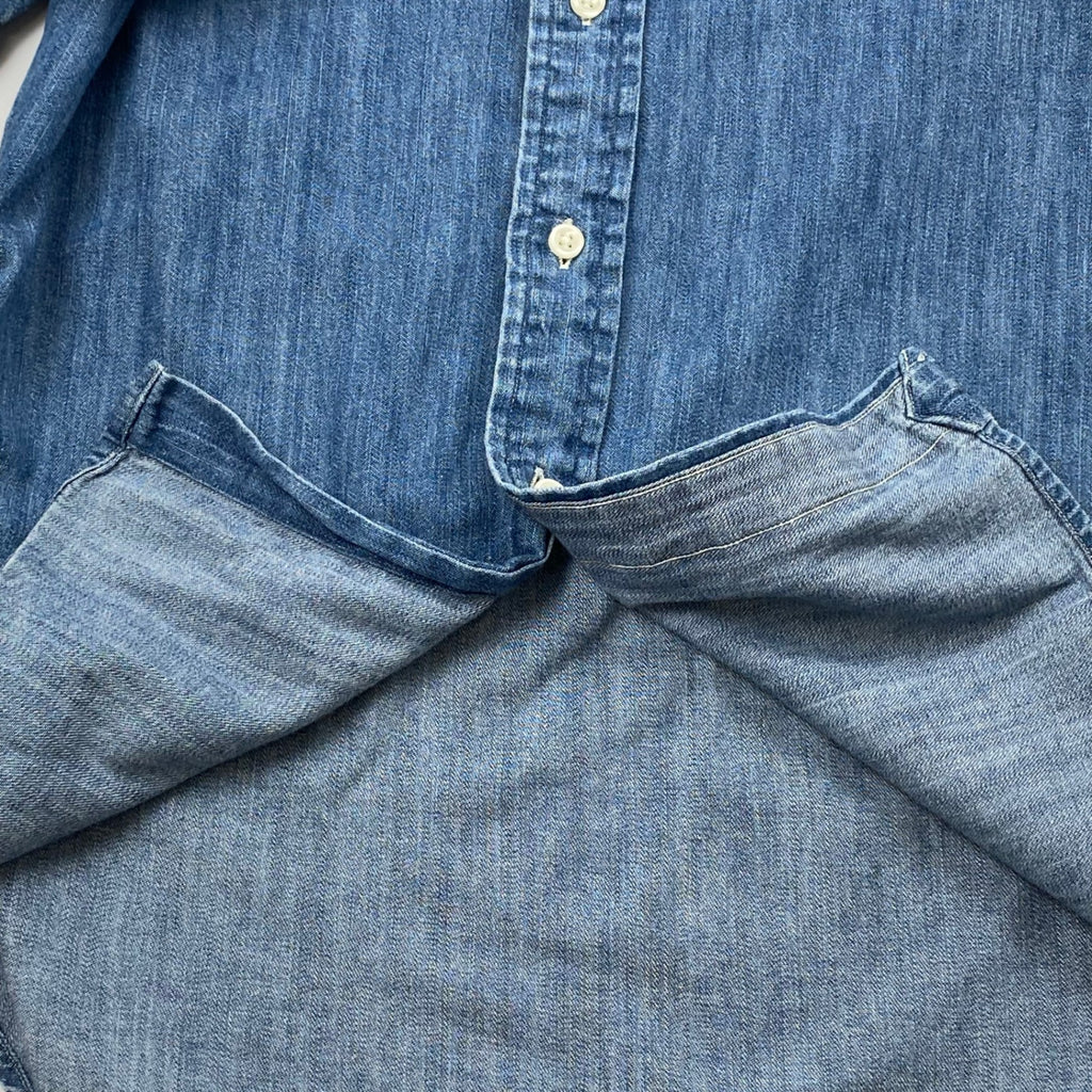 POLO RALPH LAUREN ポロ ラルフローレン / ボタンダウン デニムシャツ ポニー刺繍 SIZE：XS