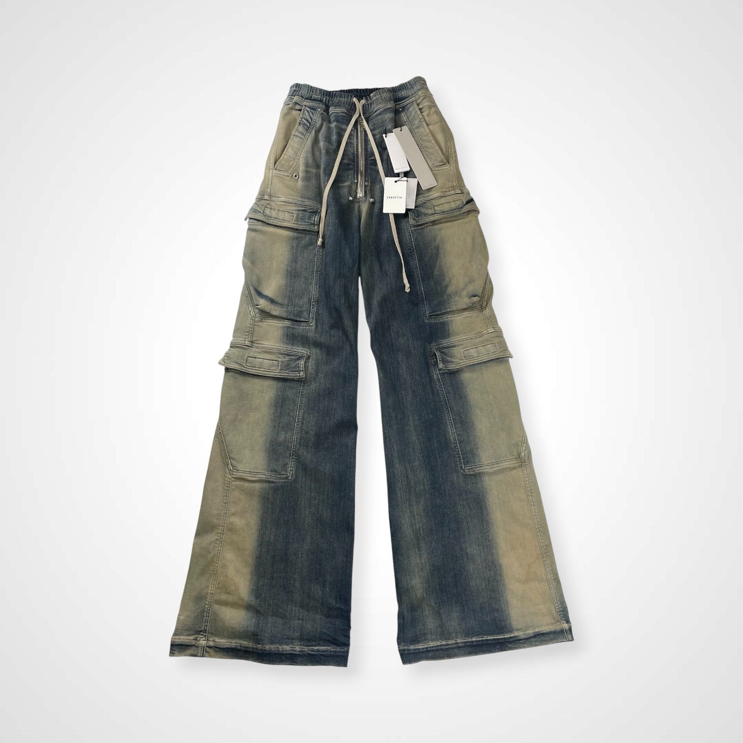 Rick owens リックオウエンス / ダブルカーゴジャンボベラロングパンツ 23SS EDFU期 ダークインディゴ タグ付 SIZE：46