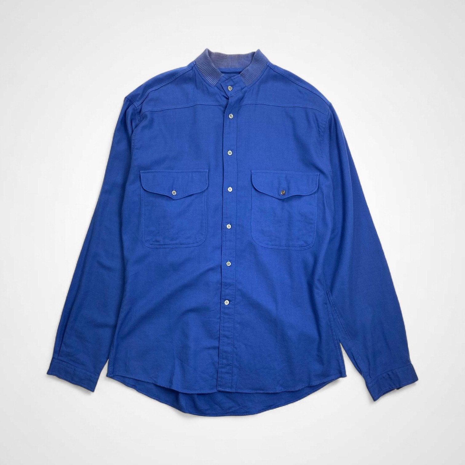 GIORGIO ARMANI ジョルジオ アルマーニ / ヴィンテージ コットンウール ギャバジンシャツ  SIZE:M