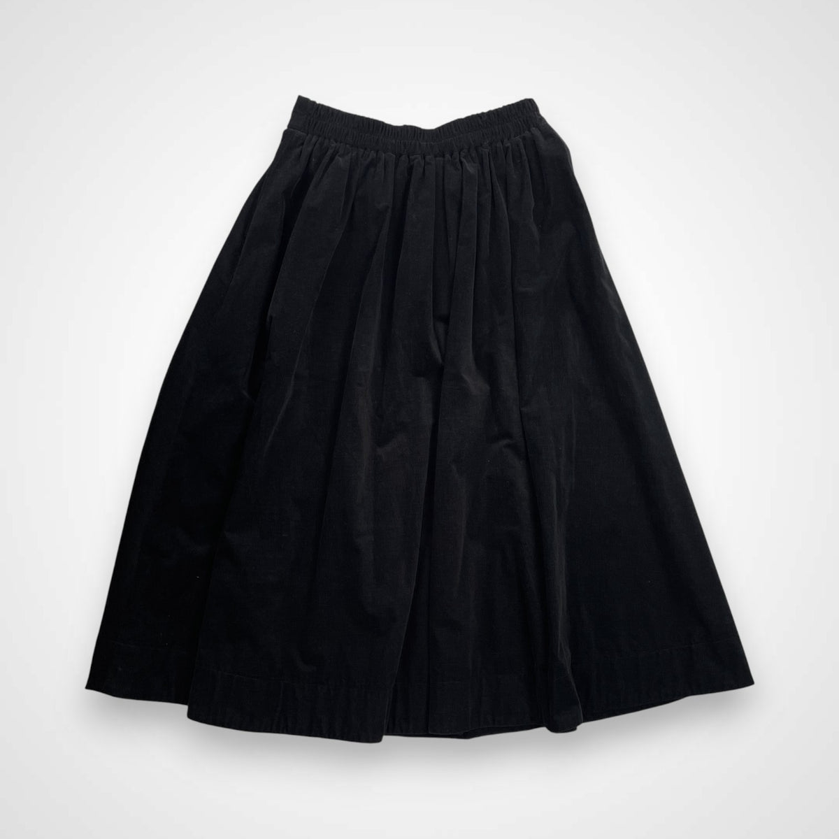 LE GLAZIK ル グラジック / 細畝コーデュロイスカート ブラック 参考定価：16,000+tax SIZE:36