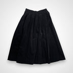 LE GLAZIK ル グラジック / 細畝コーデュロイスカート ブラック 参考定価：16,000+tax SIZE:36