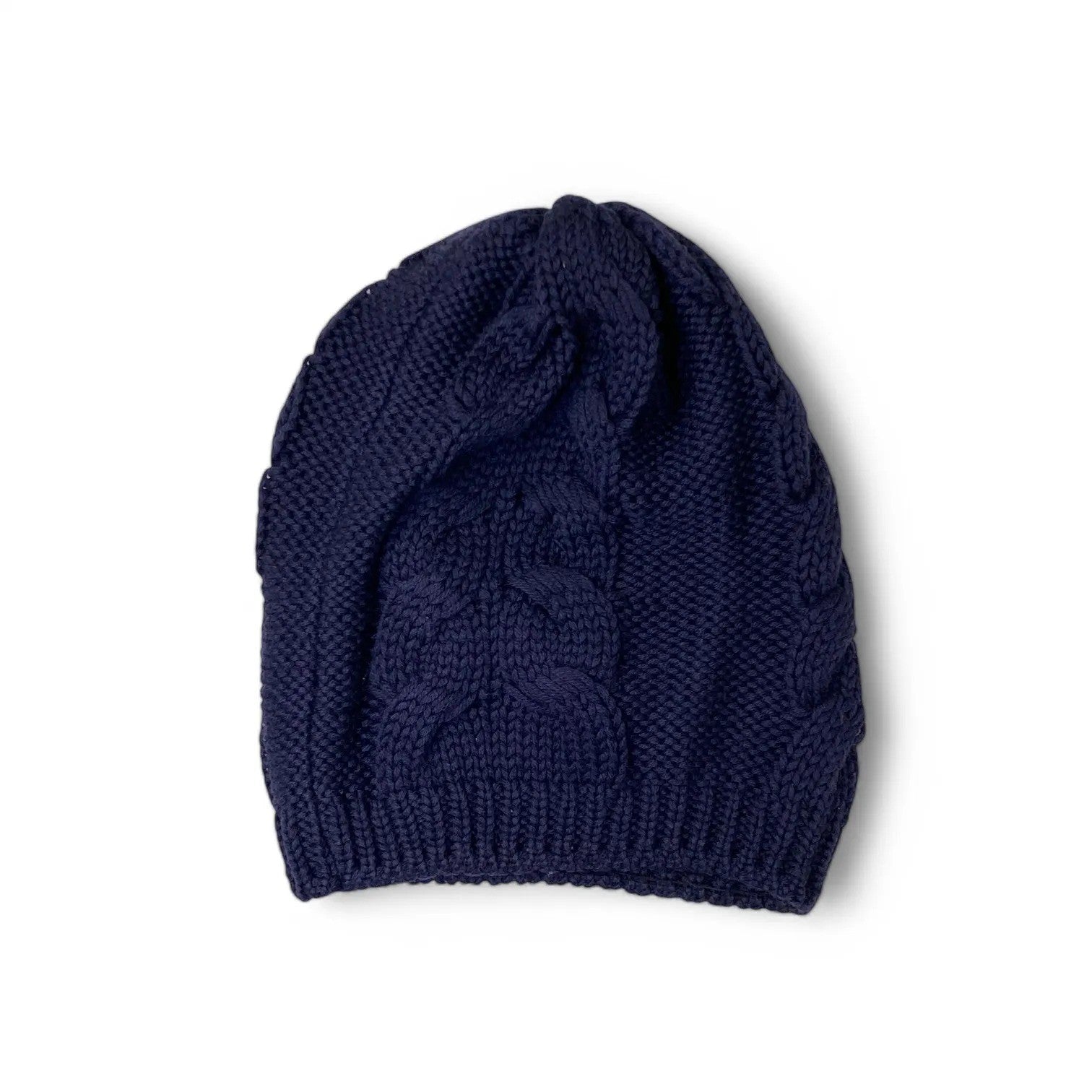 GUCCI ネイビー ニット帽 中古・古着通販】GUCCI (グッチ) ニット帽 ネイビー×ホワイト サイズ:S