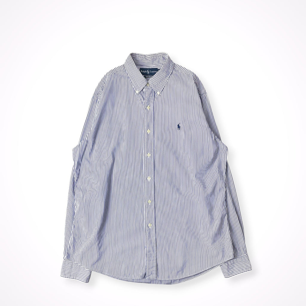 Ralph Lauren / ボタンダウン ストライプシャツ 参考定価：18,000程度 SIZE:L