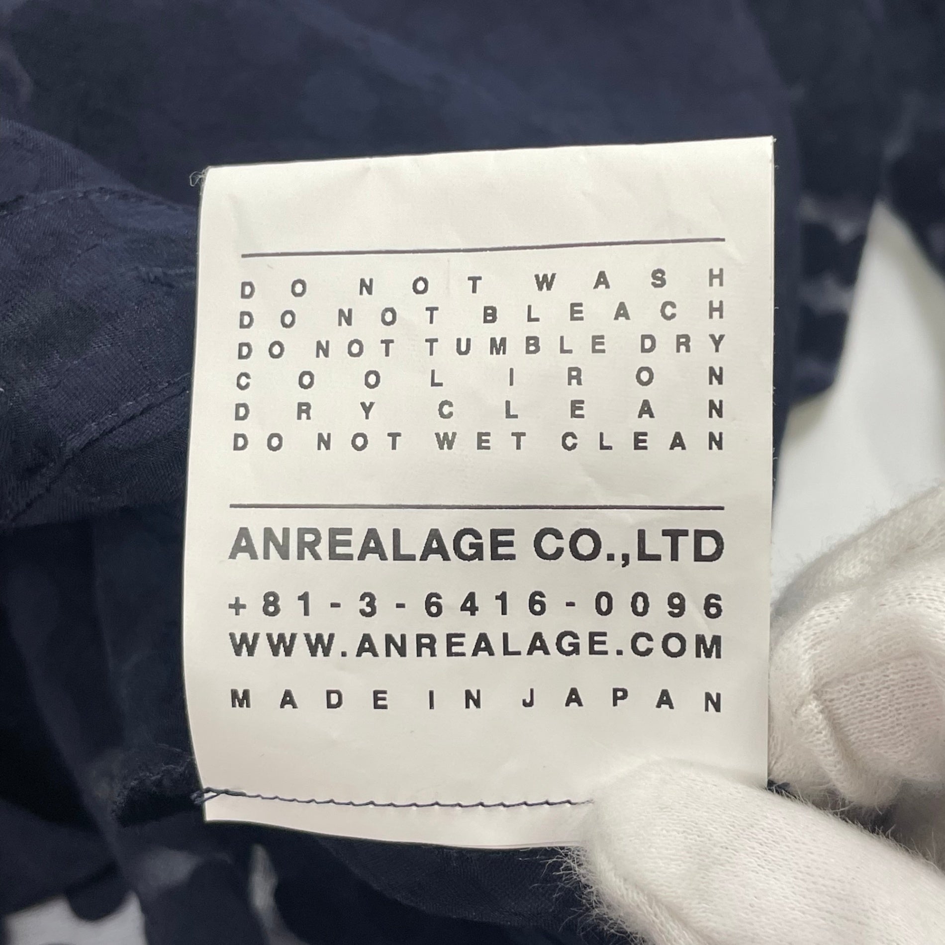 ANREALAGE アンリアレイジ / ドットオーガンジーボールシャツ 参考定価：48,000+tax SIZE:46