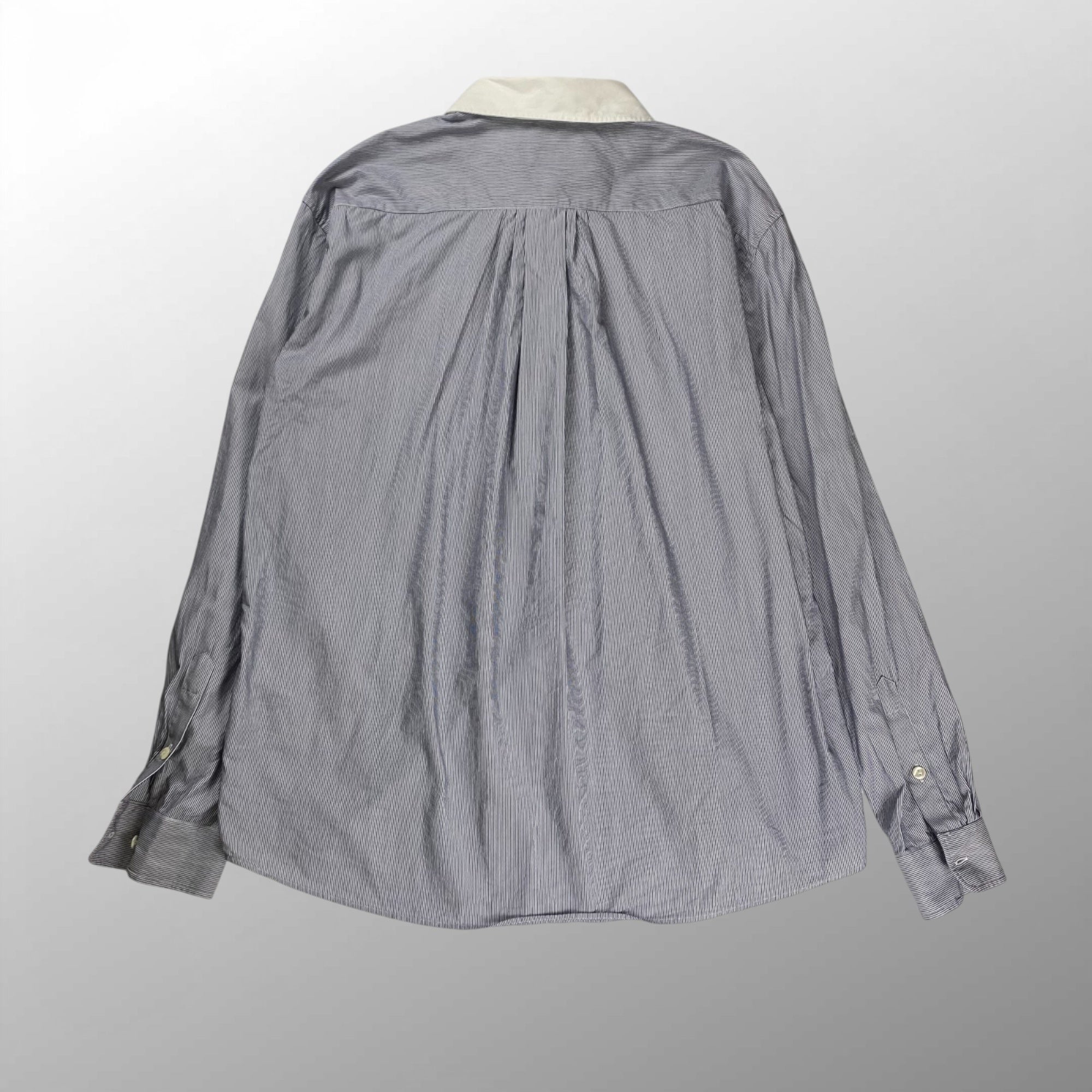 【正規代理店 鑑定済】 KENZO PARIS ケンゾーパリ / BOKE FLOWER ボケ フラワー シャツ クレリック タブカラー ストライプ 参考定価：60,000程度