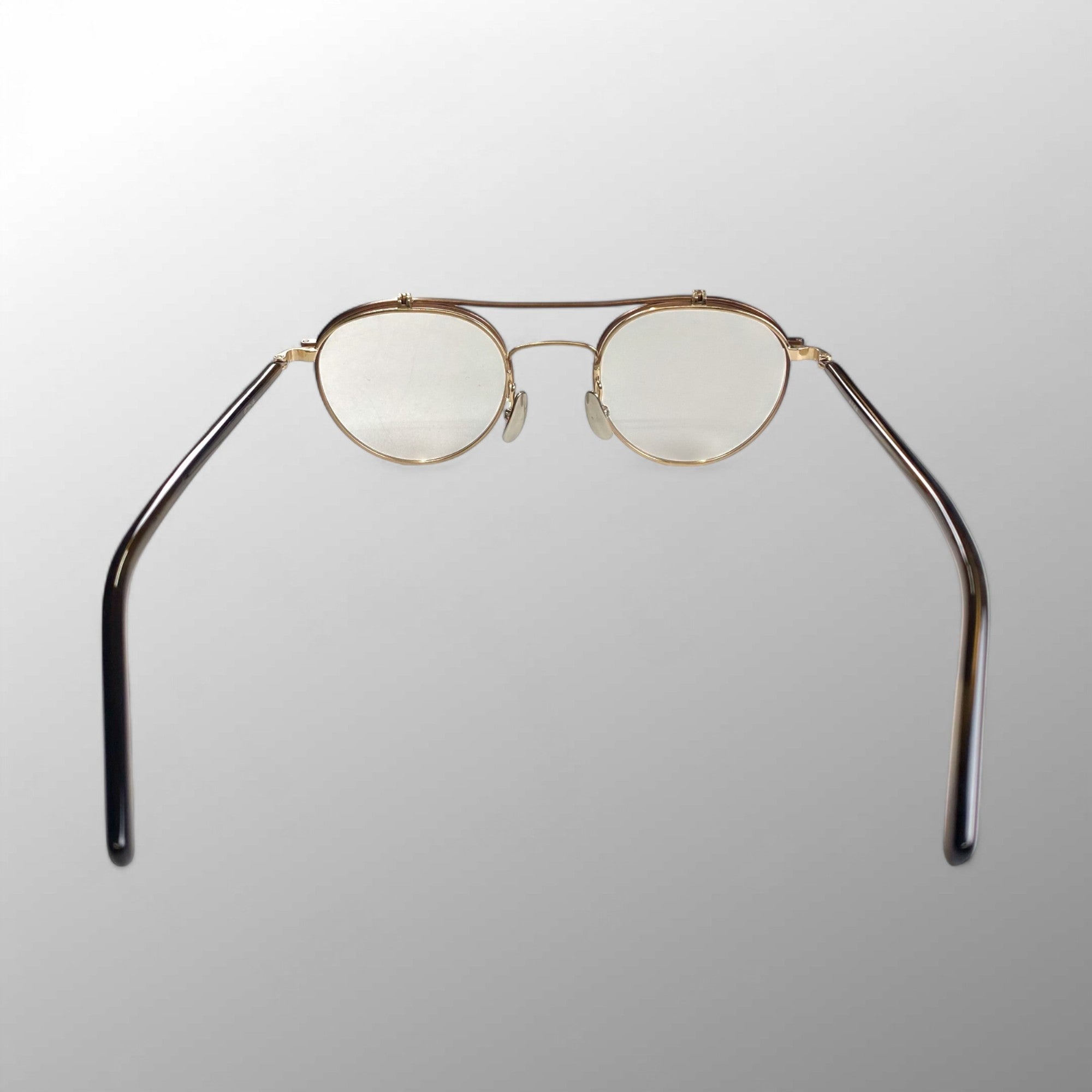 金子眼鏡 メタルシリーズ / 跳ね上げ2ブリッジ 度なしクリアレンズ 47□22-146 参考定価：60,000+tax