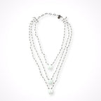 GIORGIO ARMANI / フラワーモチーフ3連ネックレス 参考定価：150,000程度
