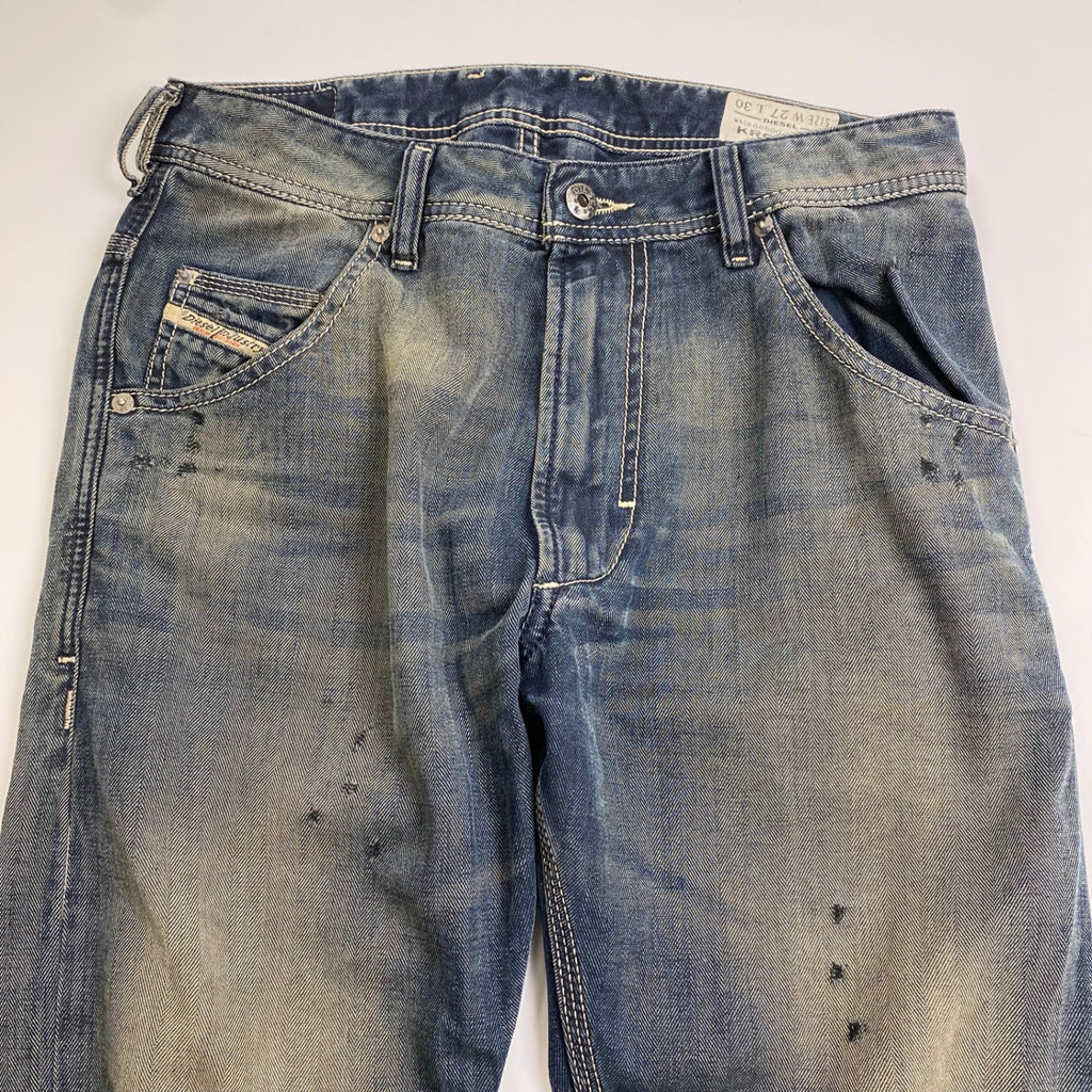 DIESEL ディーゼル / KROOLEY 0660Q ヘリンボーン デニムパンツ SIZE:W27 L30