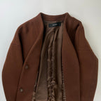 JOURNAL STANDARD ジャーナルスタンダード / スーパー140ビーバーVネックコート ブラウン 参考定価：35,000+tax SIZE:S