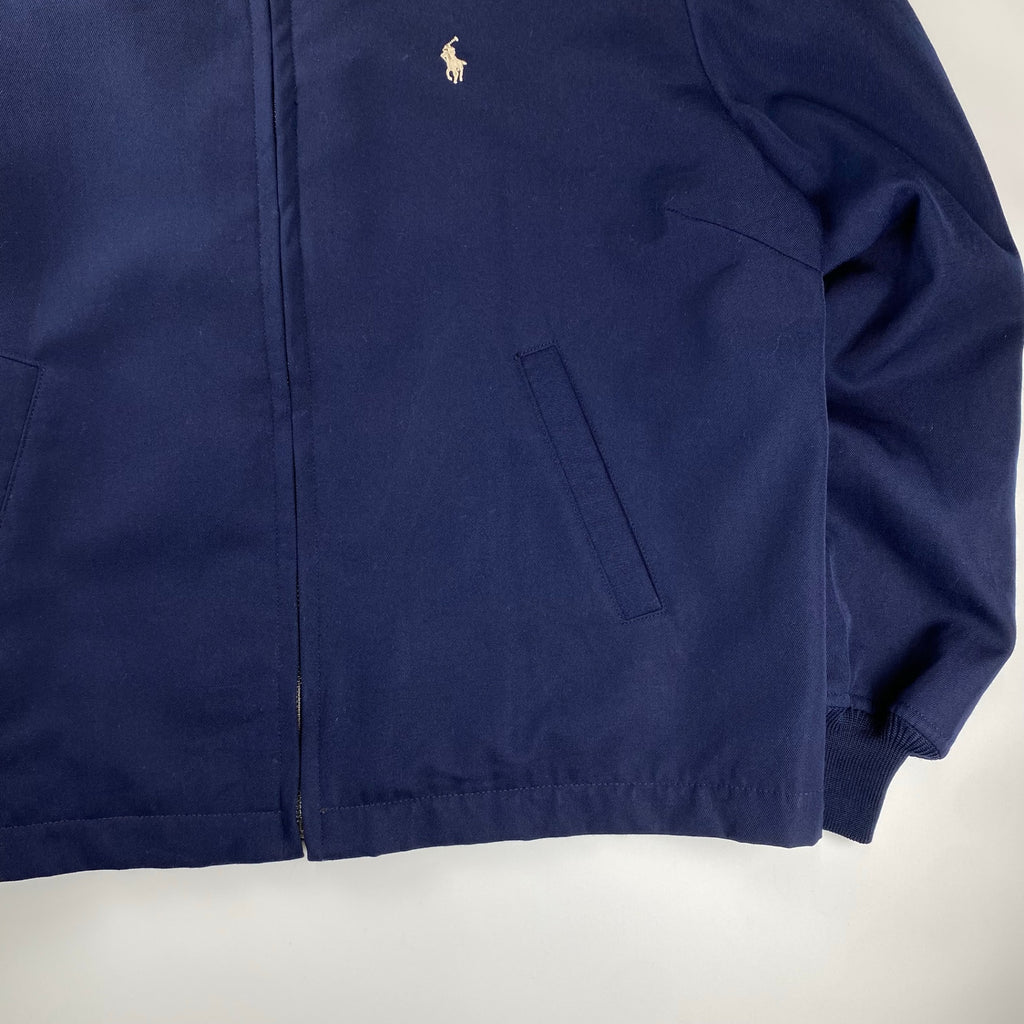 90s USA製 Polo by Ralph Lauren ポロバイラルフローレン / コットンギャバジン スウィングトップ エポレット付 SIZE:L