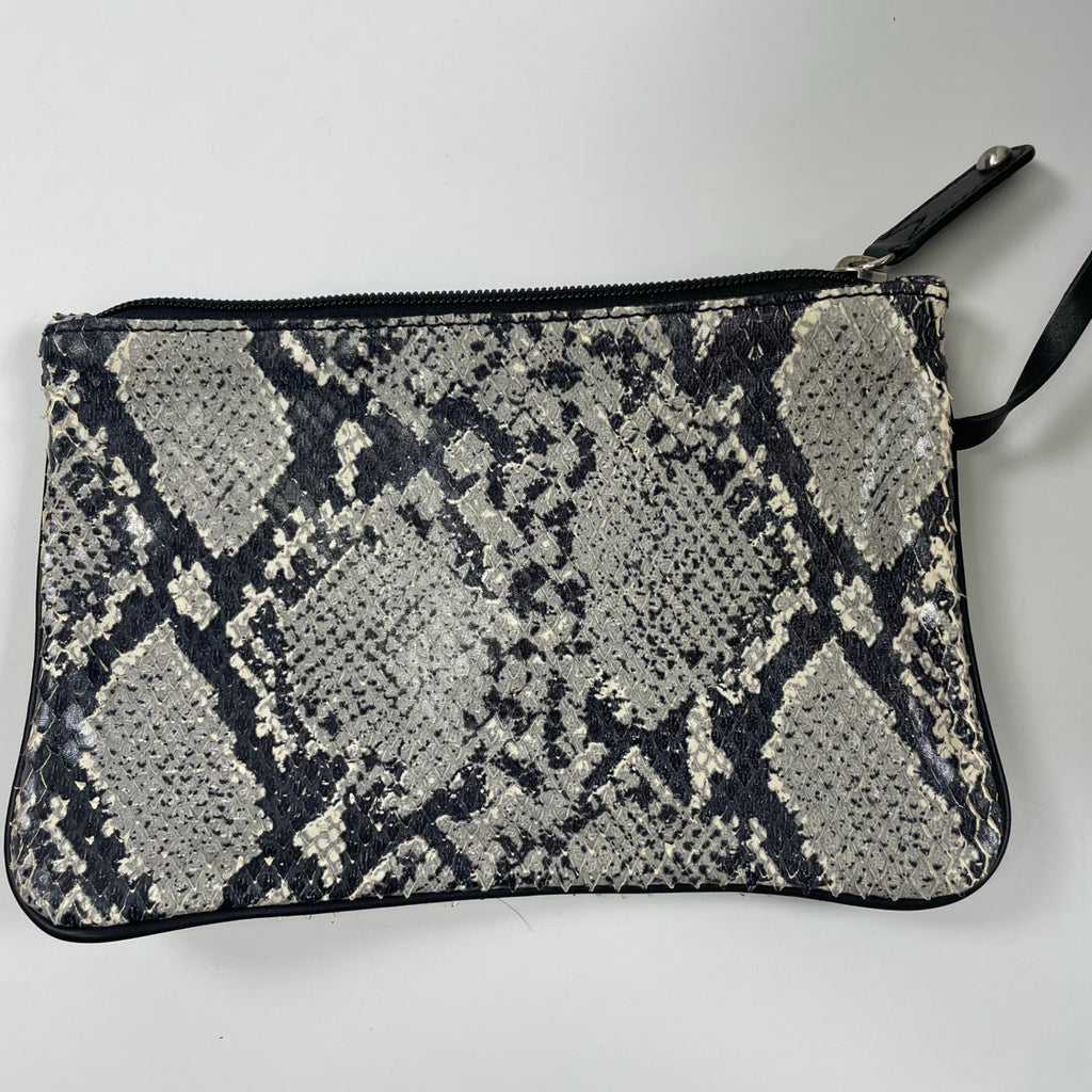 EMPORIO ARMANI / カーフレザートートバッグ パイソン加工 参考定価：180,000程度 布袋付
