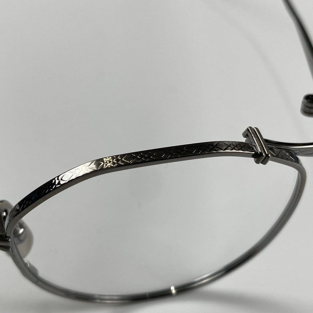 【極美品】 金子眼鏡 premium / KMP-24 ATS クラウンパント SILVER925 度なしクリアレンズ SIZE：47□21 137