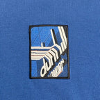 【美品】 dunhill ダンヒル / ワッペン ワンポイント ロゴTEE Tシャツ ダークブルー 近年モデル SIZE:L