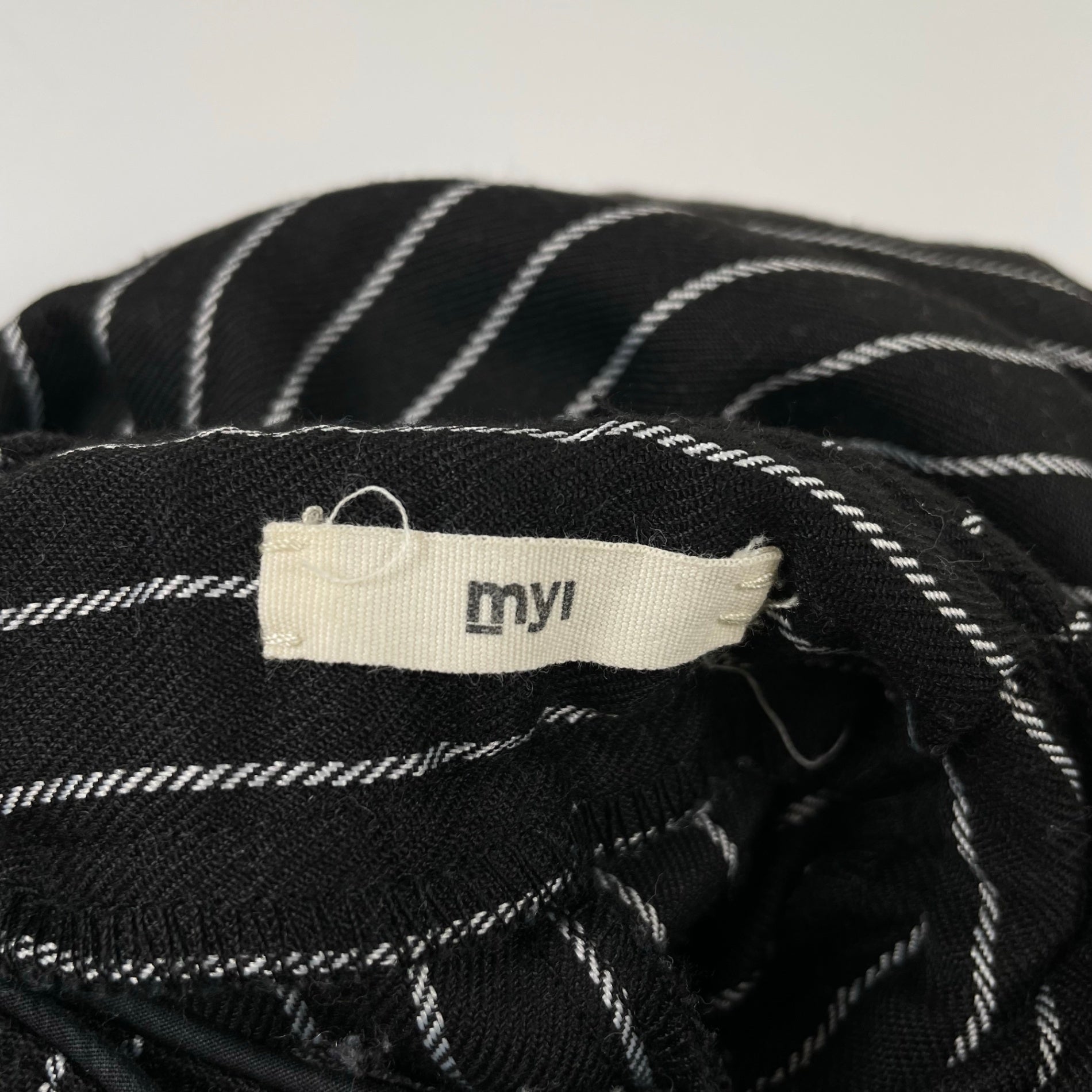 myl マイル / my jumpsuit -月光- ジャンプスーツ ホワイト×ブラック 参考定価：25,000程度 SIZE:FREE