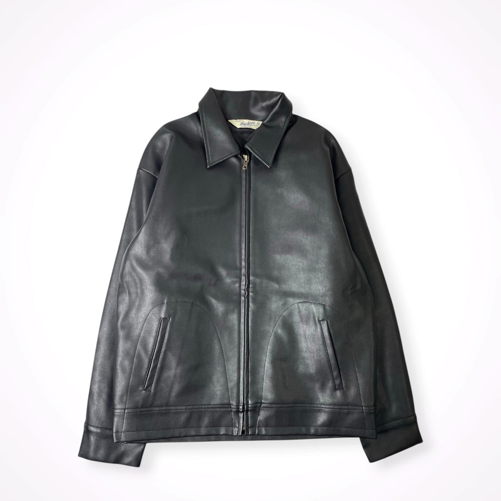 Backers / フェイクレザー ジップアップジャケット SIZE:L