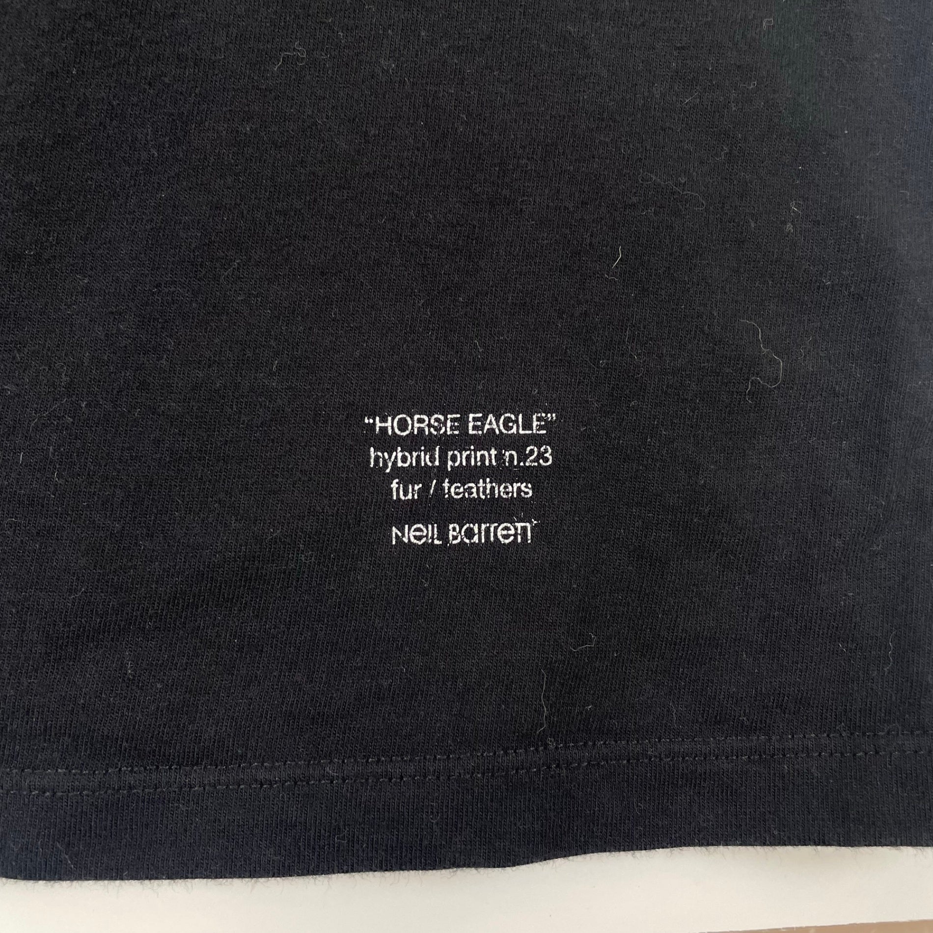 NEIL BARRETT / ホース＆イーグルプリントTEE ハイブリッド 参考定価：30,000程度 SIZE:S