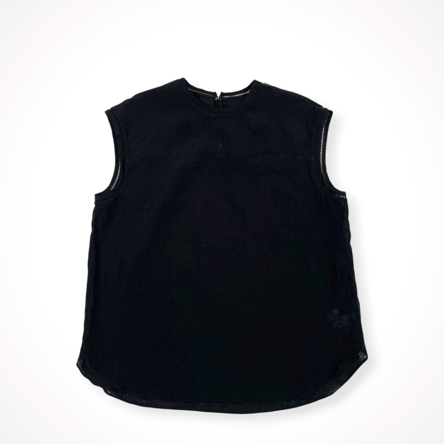 TOMORROWLAND collection トゥモローランド コレクション / コットンシルクオーガンジー ノースリーブブラウス SIZE:36