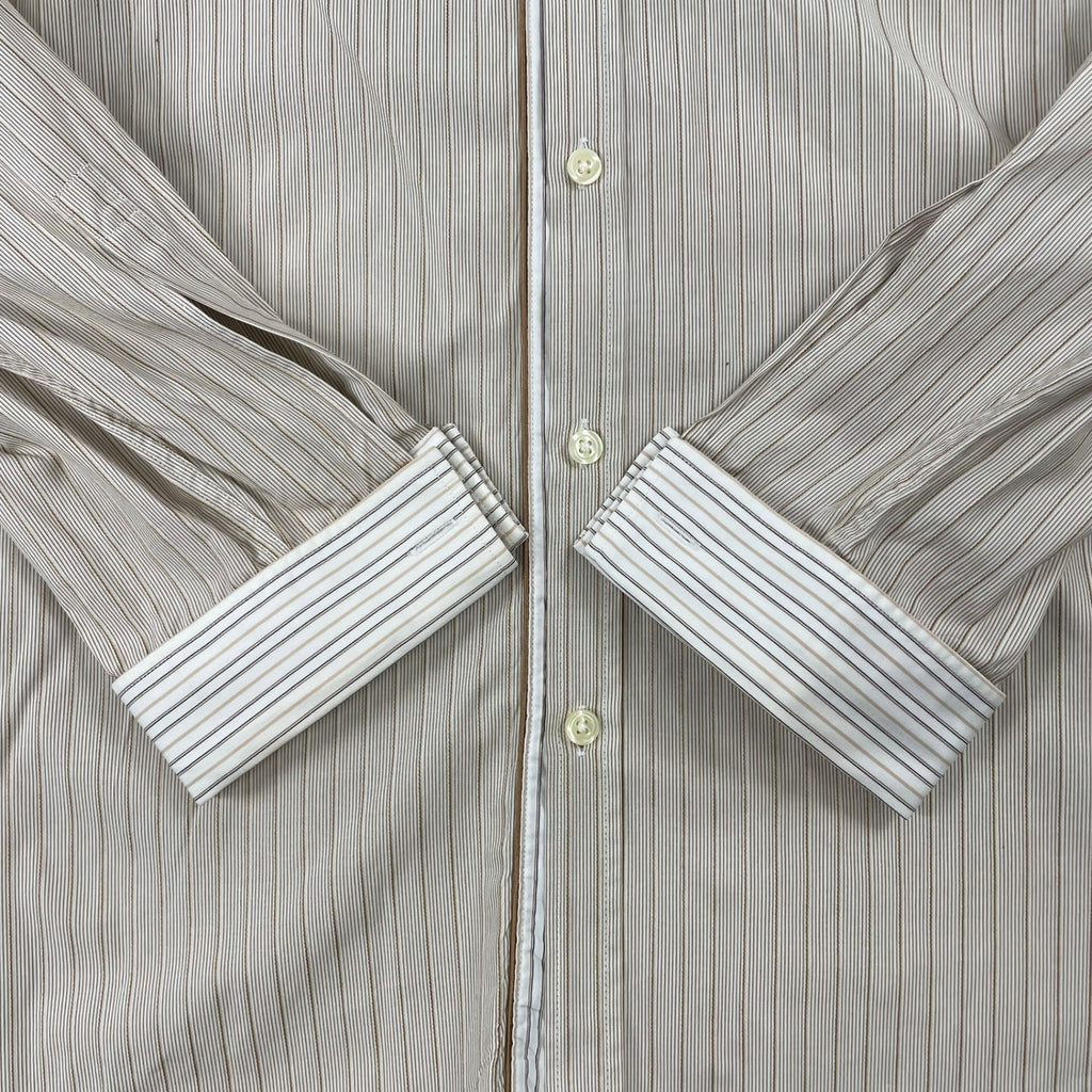 BOSS HUGO BOSS / ダブルカフス 切替デザインシャツ SIZE:L