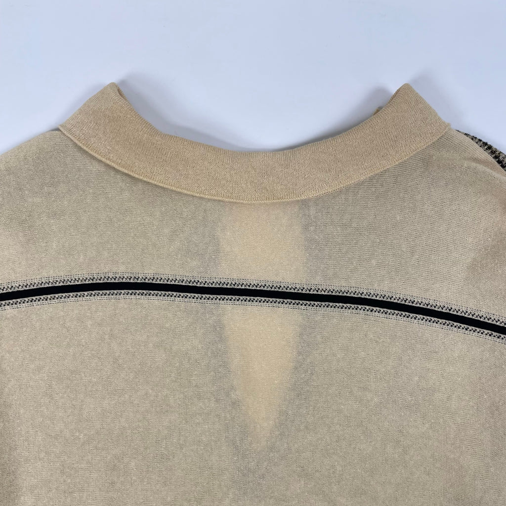 TAN / チェックラインブラウス 参考定価：37,000程度 SIZE:FREE